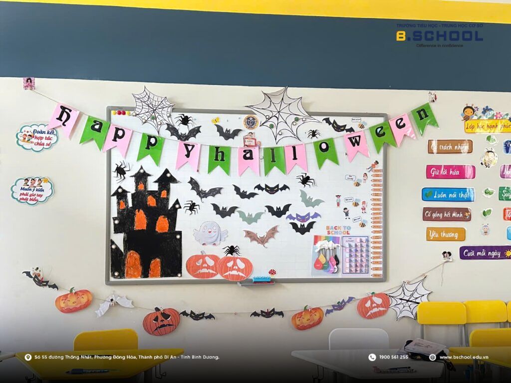 Các lớp học trang trí Halloween